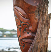 joe kemp carved maori masks